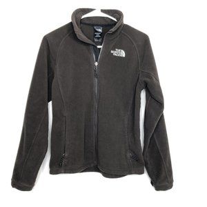 The North Face Women Fleece Jacket Size XS Color Brown Full Zip Side Pockets
